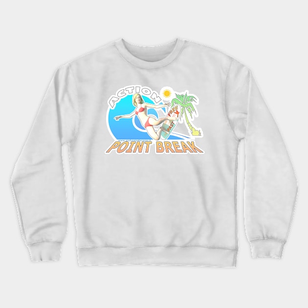 Action - Point Break Crewneck Sweatshirt by Andrea Matarazzo